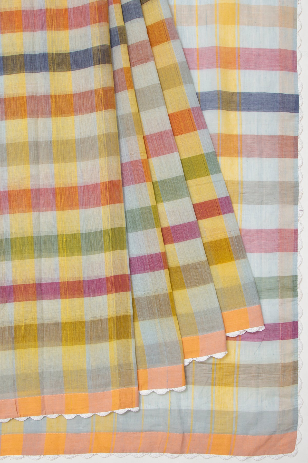 Multi Colour Bobbili Cotton Saree