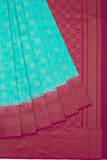 Sky Blue Soft Silk Saree