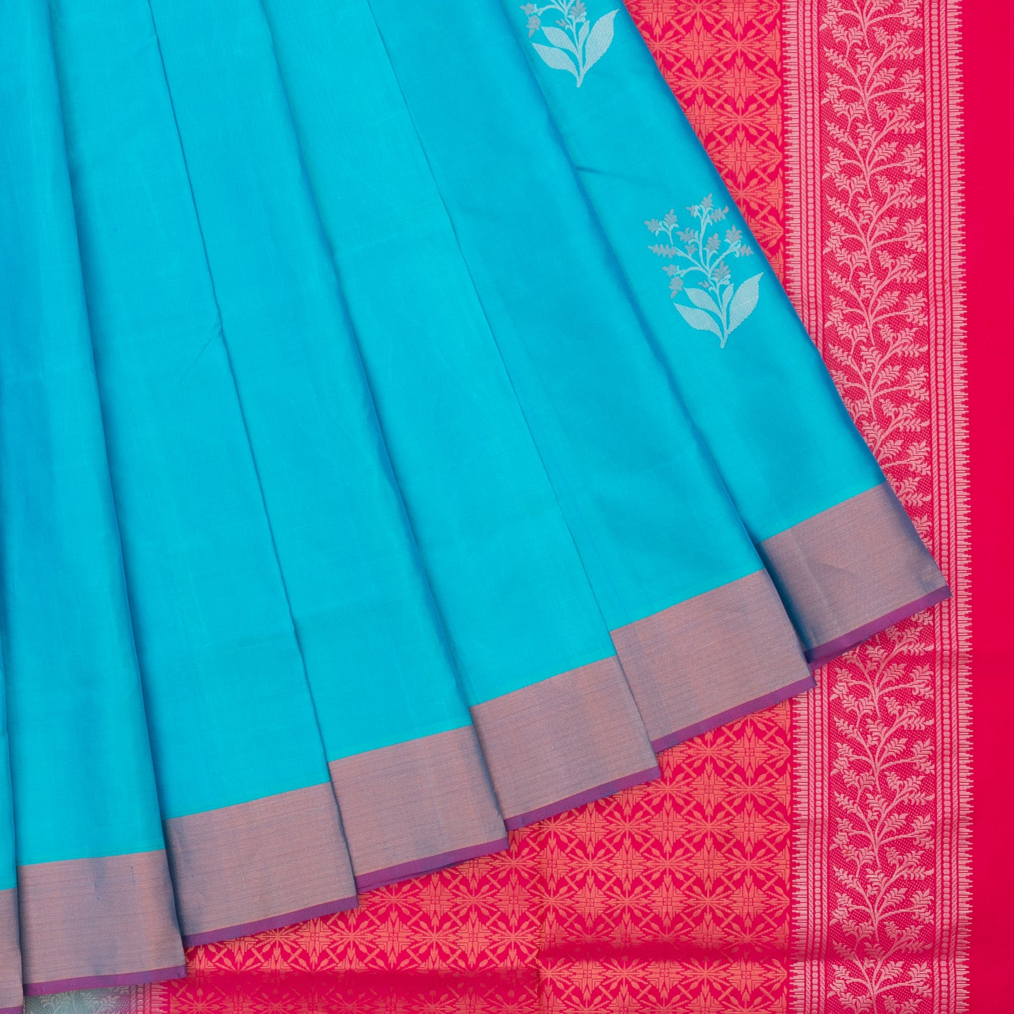 Sky Blue Soft Silk Saree