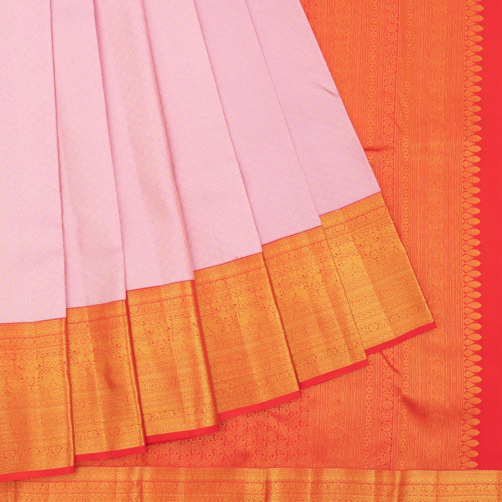 Lavender Kanchipuram Silk Saree