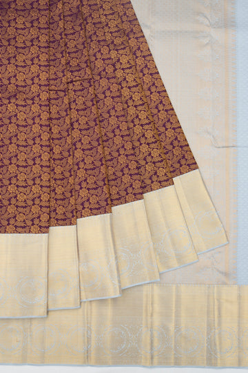 Violet Kanchipuram Silk Saree