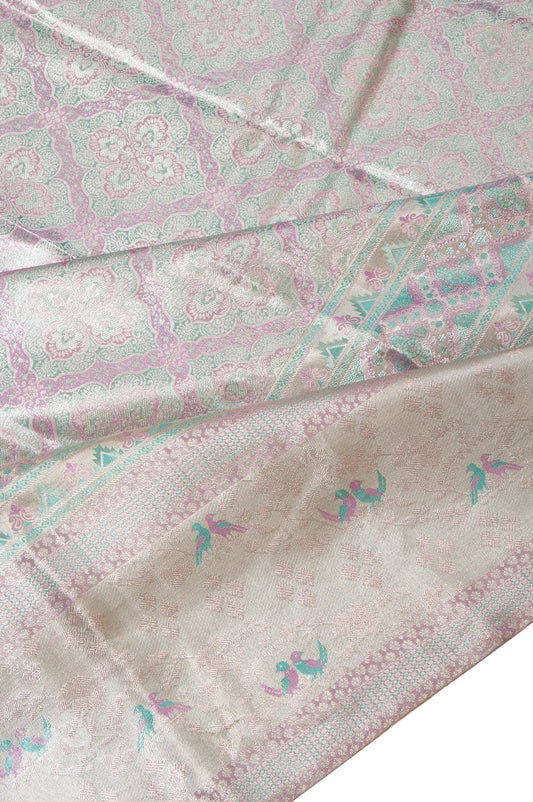 Pink Kanchipuram Tissue Silk Saree