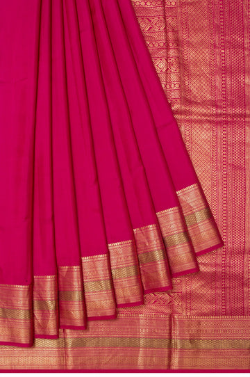 Pink Banaras Katan Silk Saree