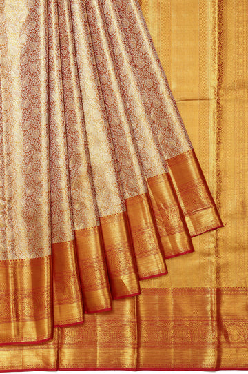 Gold Kanchipuram Tissue Silk Saree