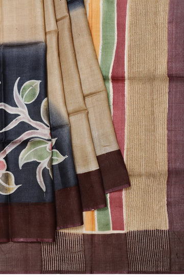 Multi Colour Tussar Silk
