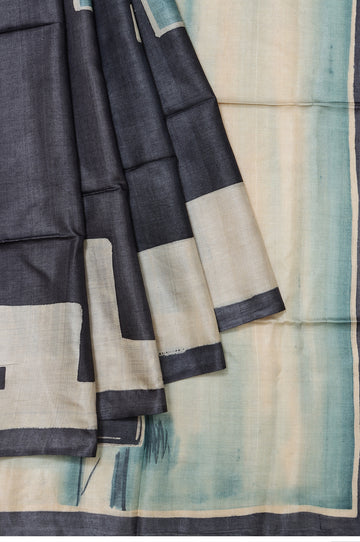 Multi Colour Tussar Silk