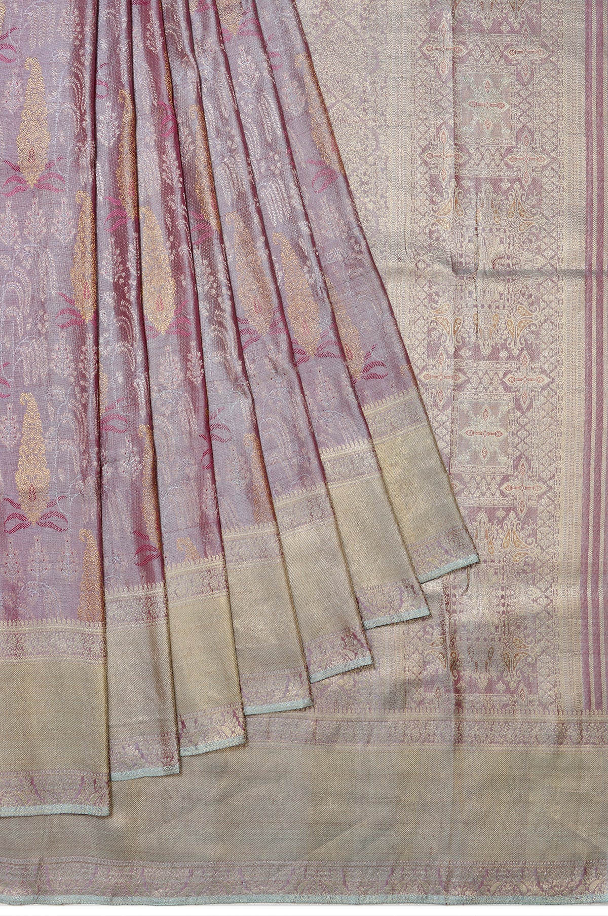 Magenta Kanchipuram Silk Saree