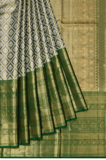 Green Kanchipuram Tissue Silk Saree