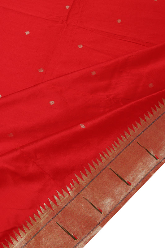 Red Paithani Silk Saree