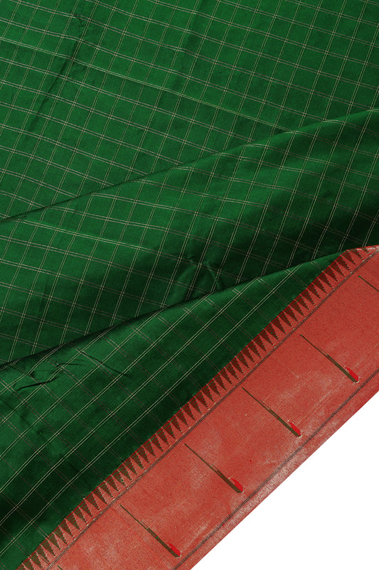 Green Paithani Silk Saree