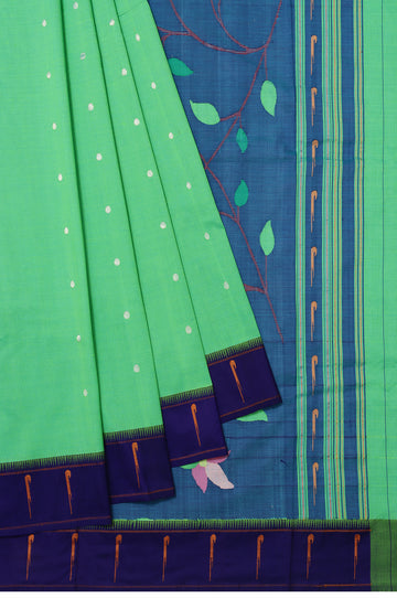 Green Paithani Silk Saree