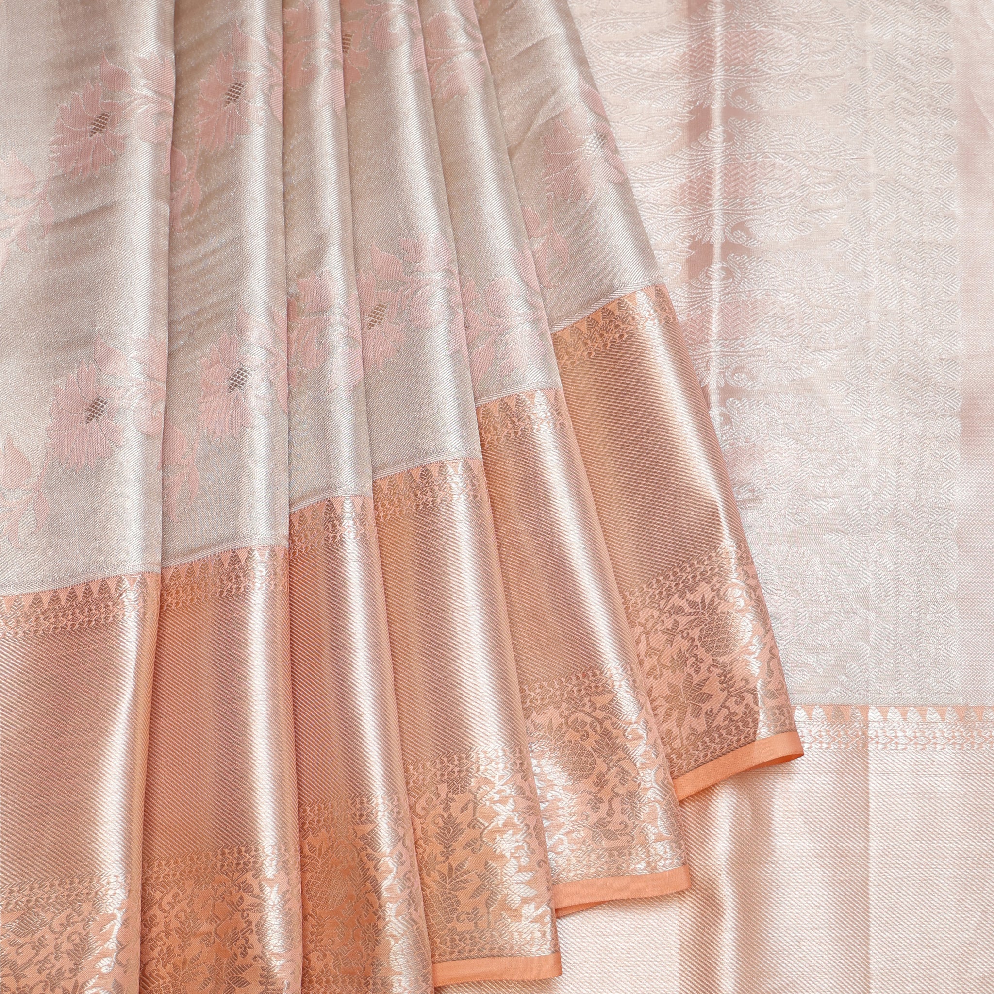 Gold Kanchipuram Silk Saree
