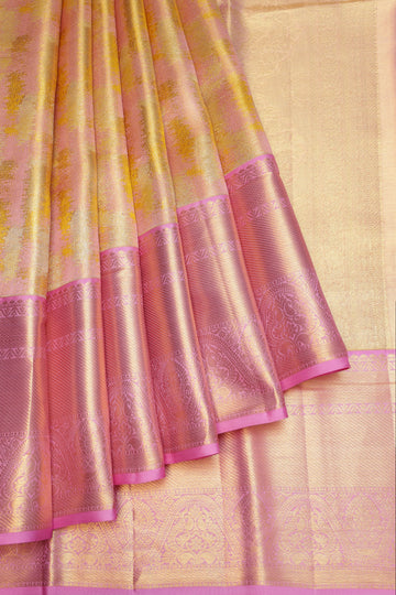Pink Kanchipuram Silk Saree