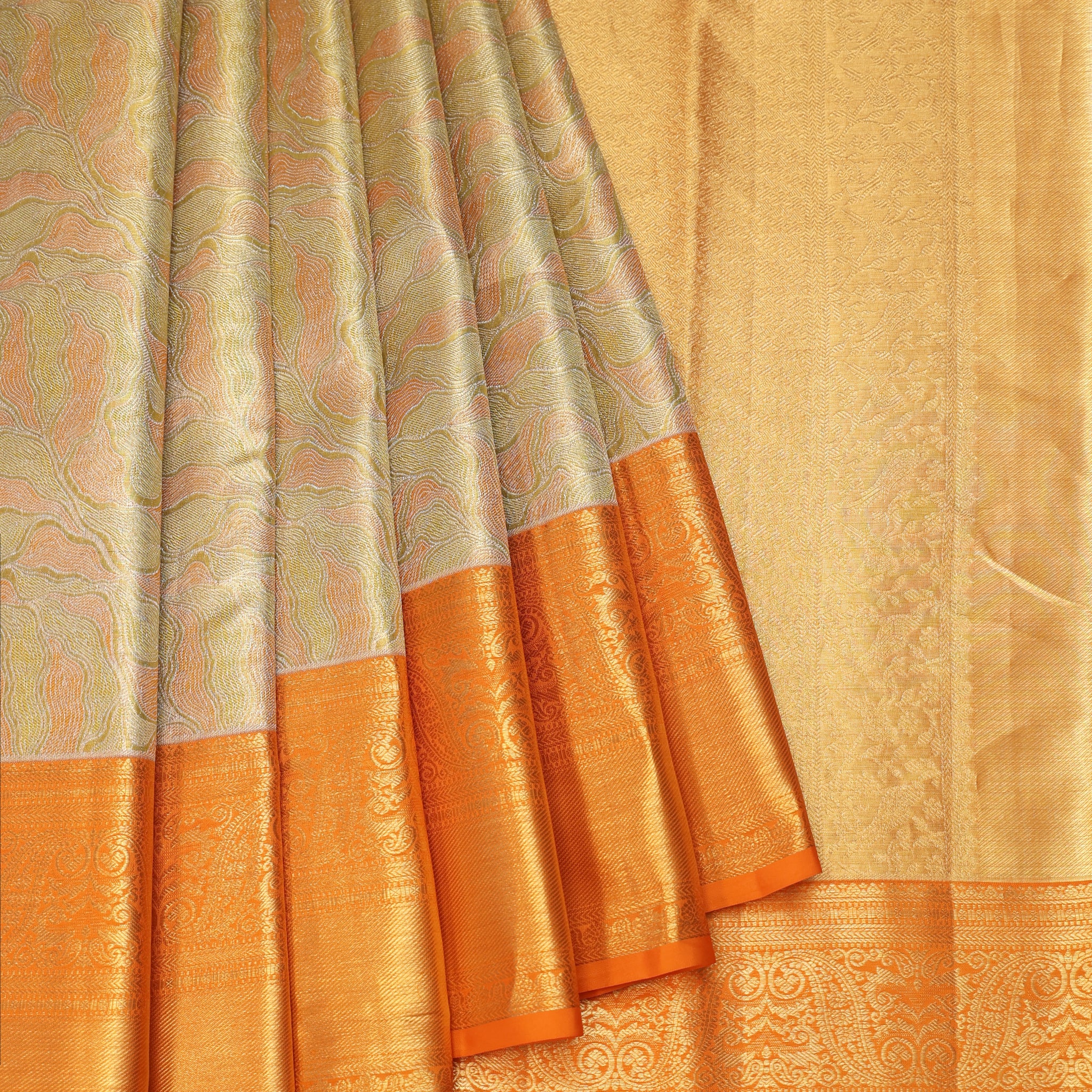 Multicolour Kanchipuram Silk Saree