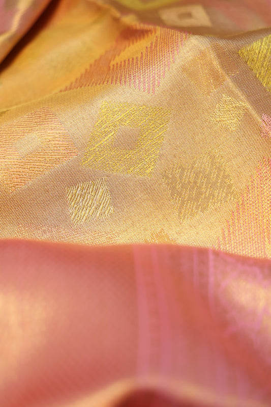 Multicolour  Kanchipuram Silk Saree