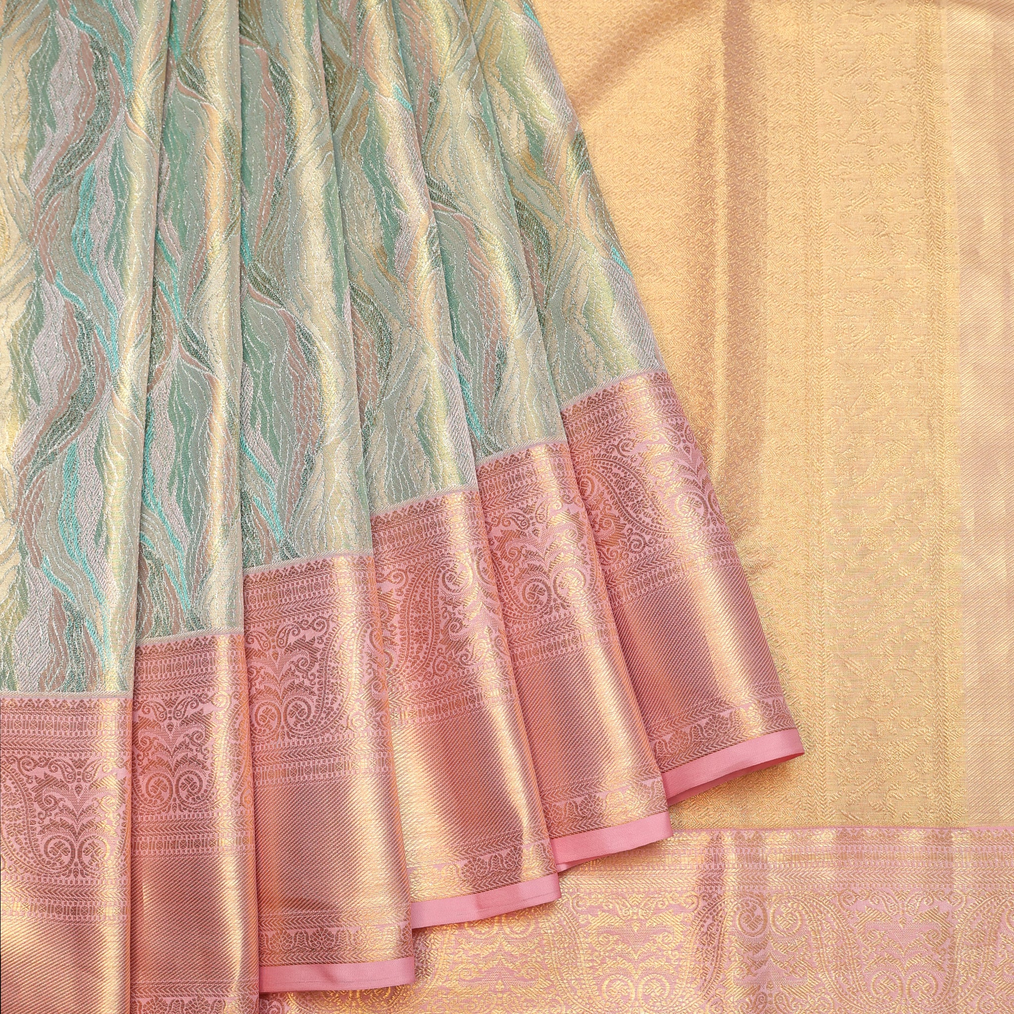 Pista Green  Kanchipuram Silk Saree