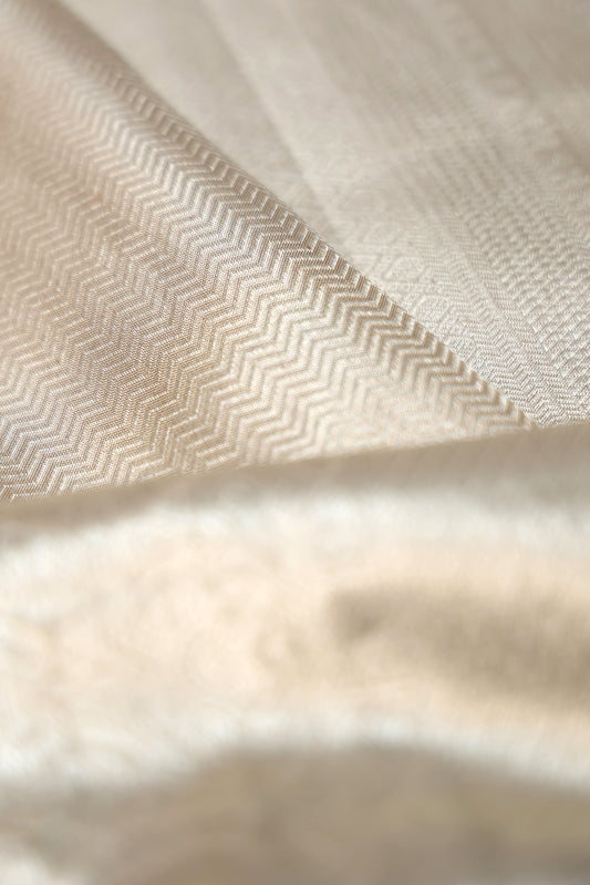 Silver Kanchipuram Silk Saree