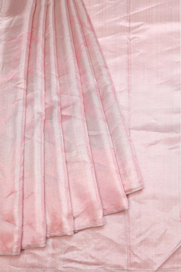 Onion pink Kanchipuram Tissue Silk Saree