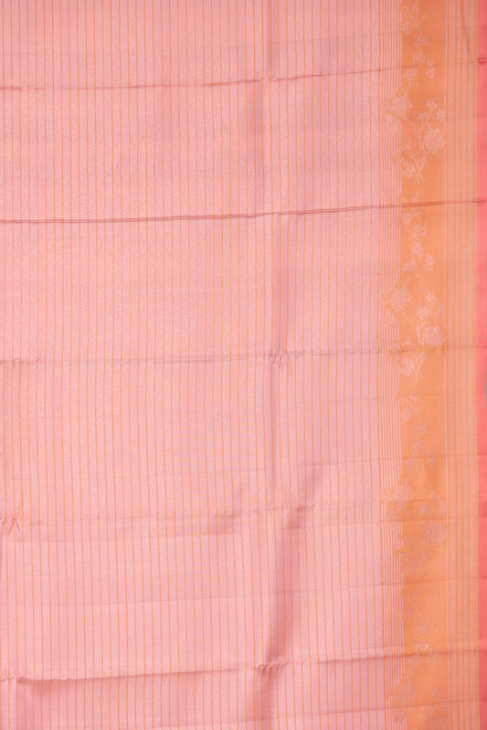 Peach Kanchipuram Silk Saree