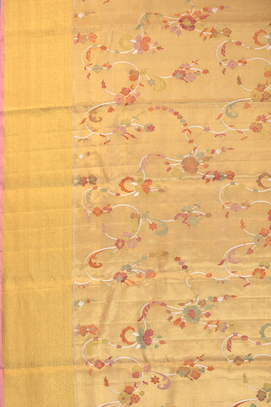 Gold Kanchipuram Silk Saree