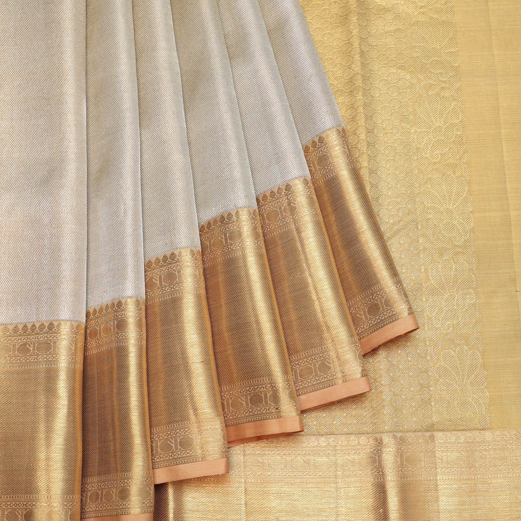 Gold Kanchipuram Tissue Silk Saree