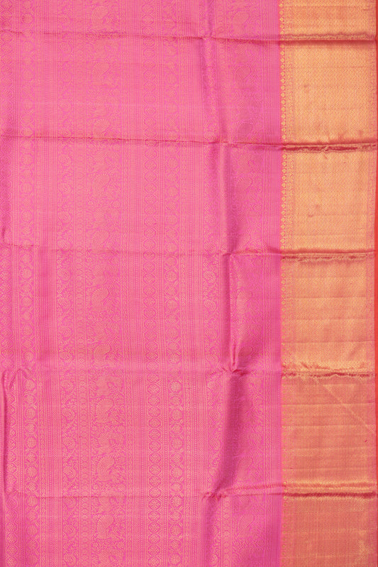 Pink Kanchipuram Silk Saree