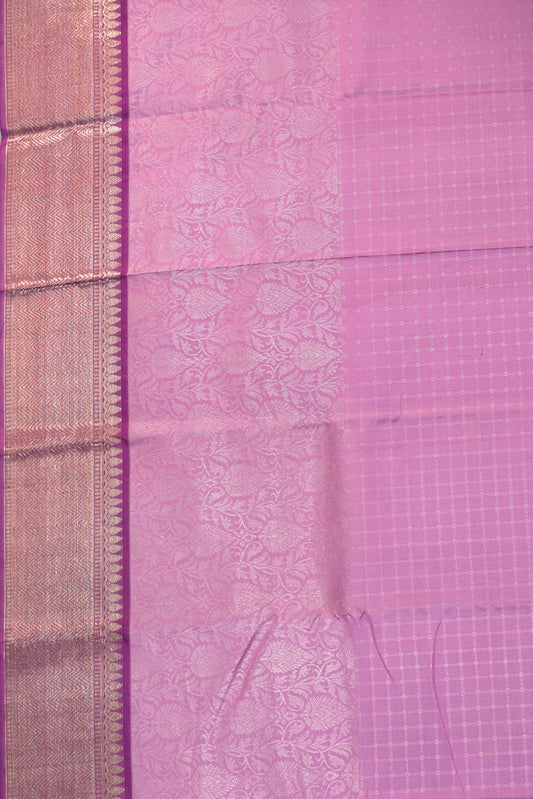Lavender Kanchipuram Silk Saree