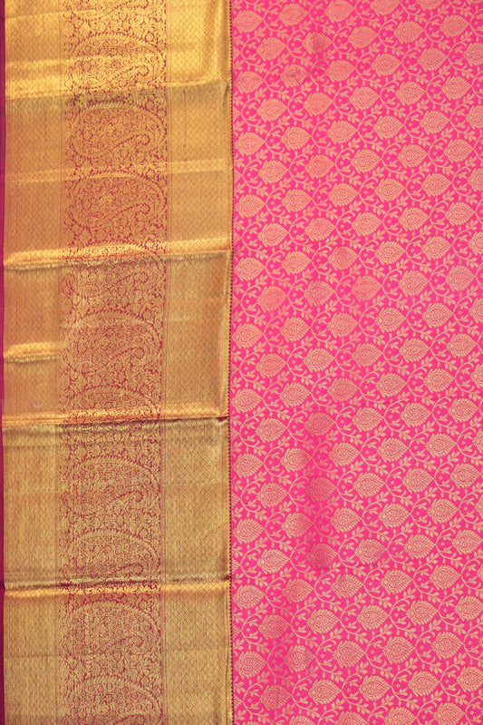 Pink Kanchipuram Silk Saree