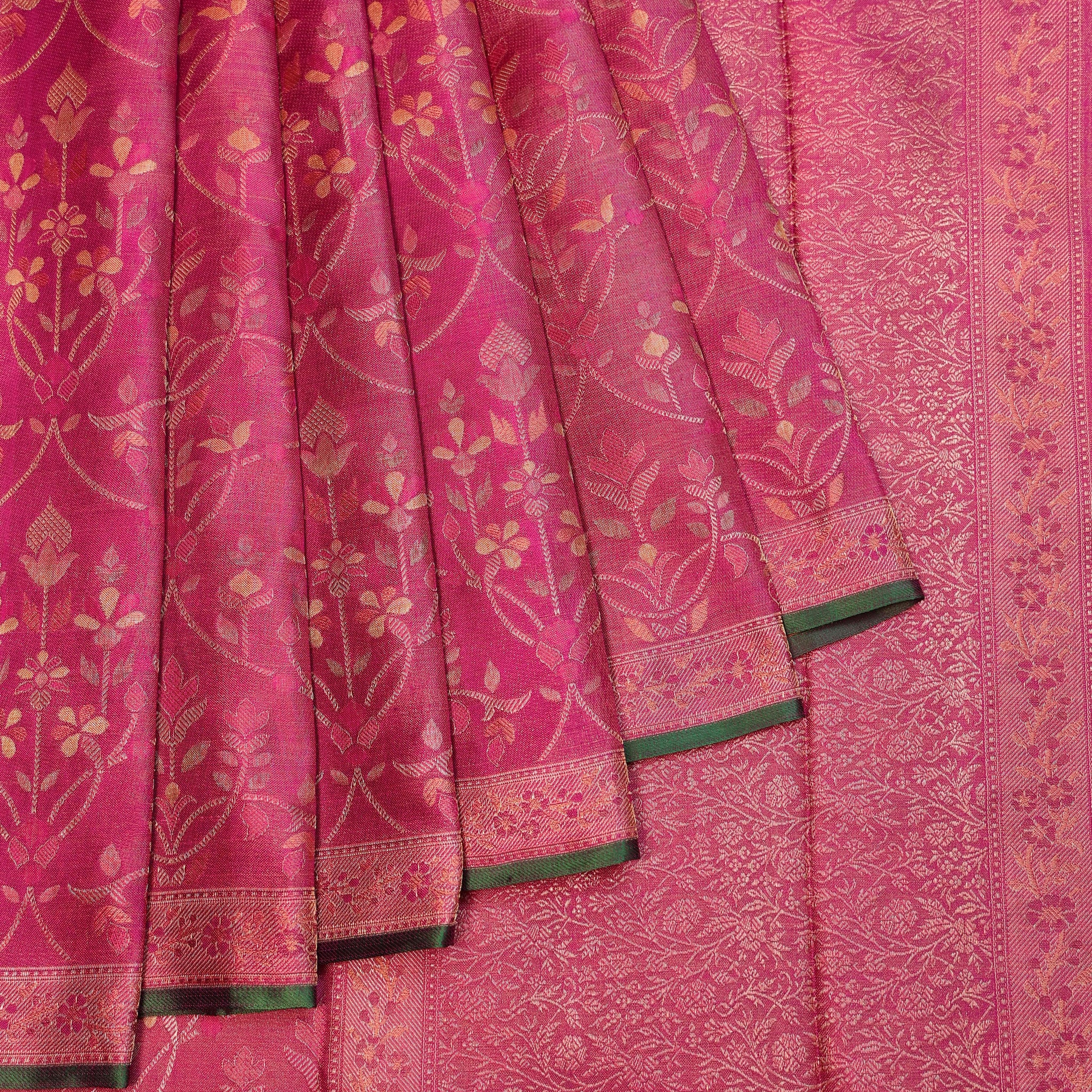 Magenta Kanchipuram Silk Saree