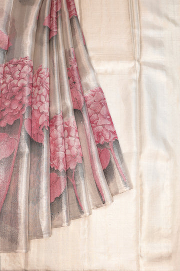 Silver Kanchipuram Tissue Silk