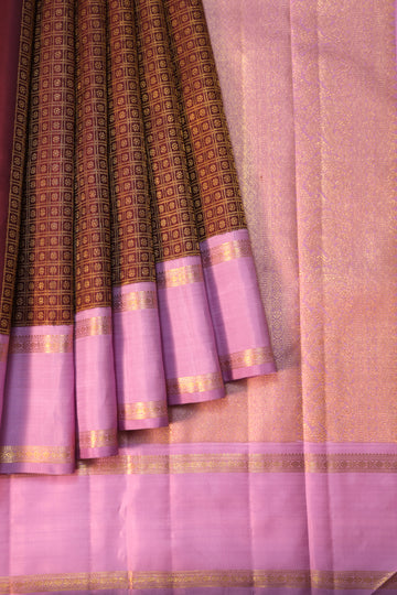 Maroon Kanchipuram Silk Saree