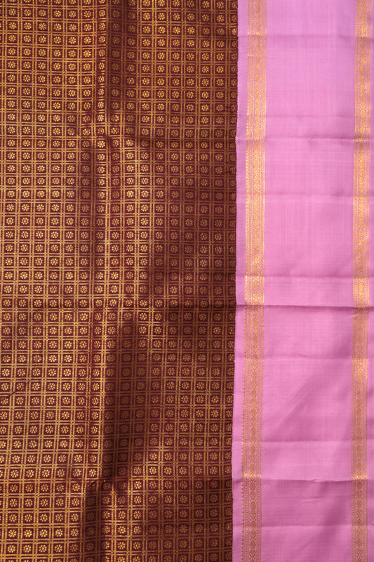 Maroon Kanchipuram Silk Saree