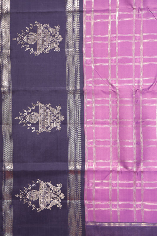 Lavender Kanchipuram Silk Saree