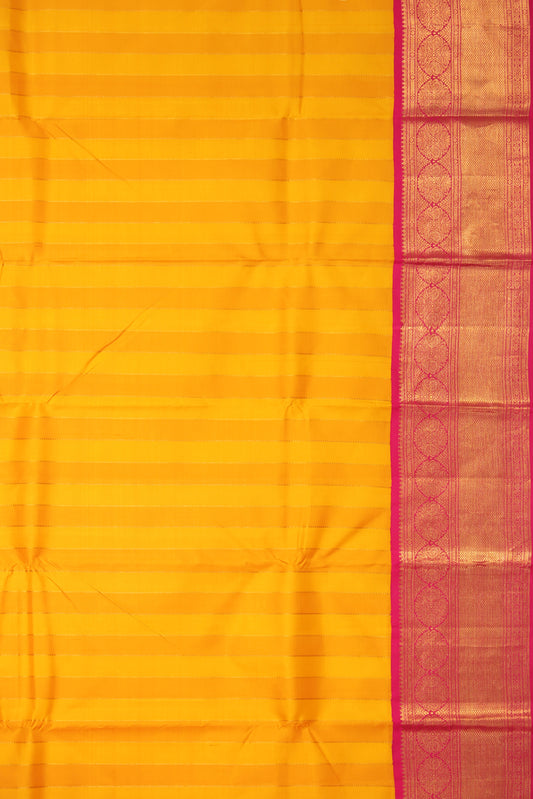 Yellow Kanchipuram Silk Saree
