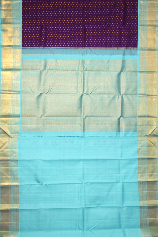 Purple Kanchipuram Silk Saree