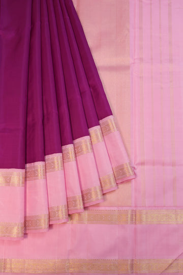 Magenta Kanchipuram Silk Saree