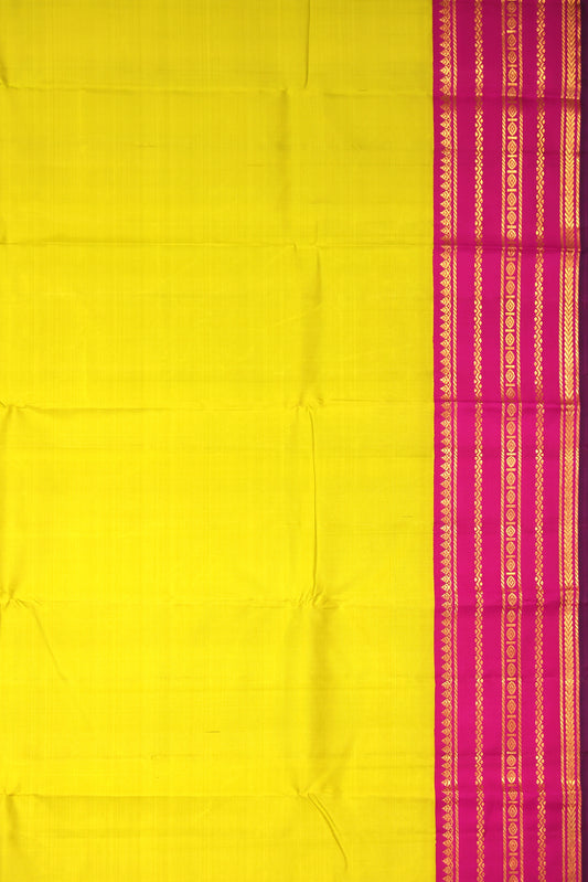 Parrot green Kanchipuram Silk Saree