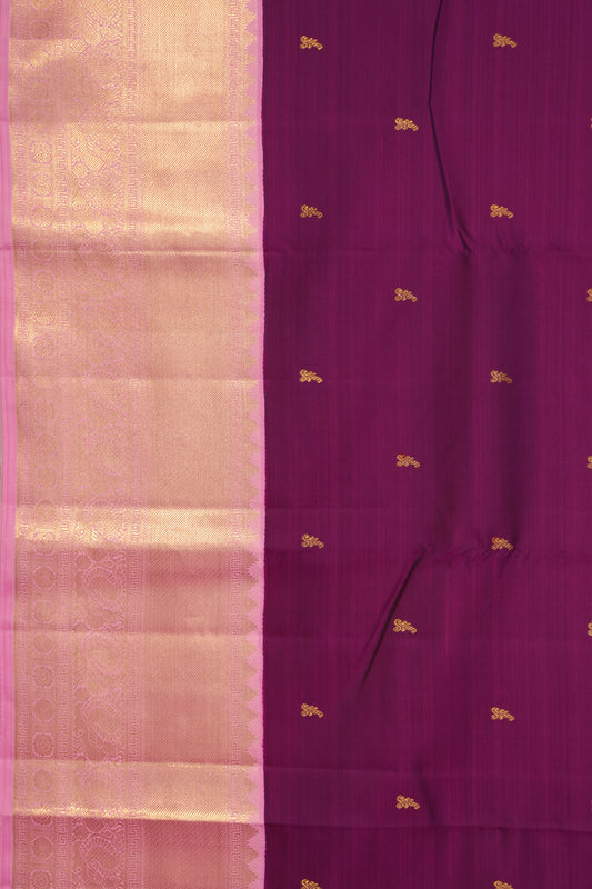 Purple Kanchipuram Silk Saree