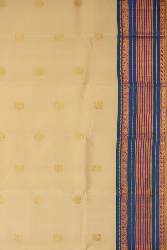 Sandal Kanchipuram Silk Saree