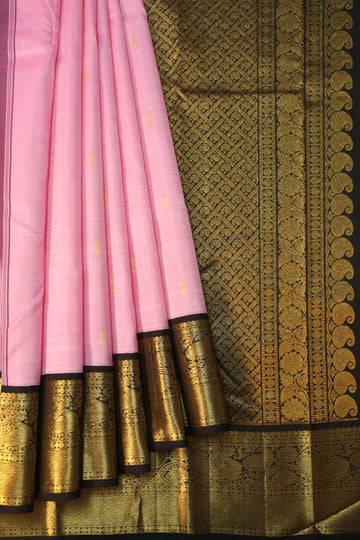 Pink Kanchipuram Silk Saree