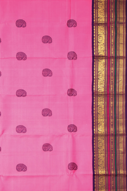 Pink Kanchipuram Silk Saree