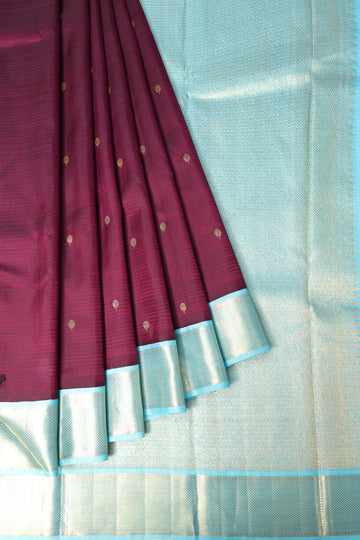 Magenta Kanchipuram Silk Saree