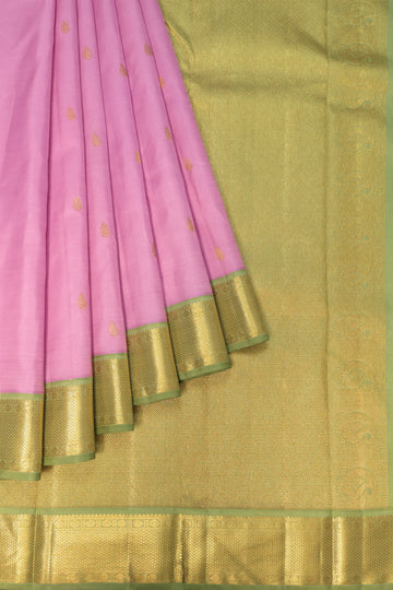 Lavender Kanchipuram Silk Saree