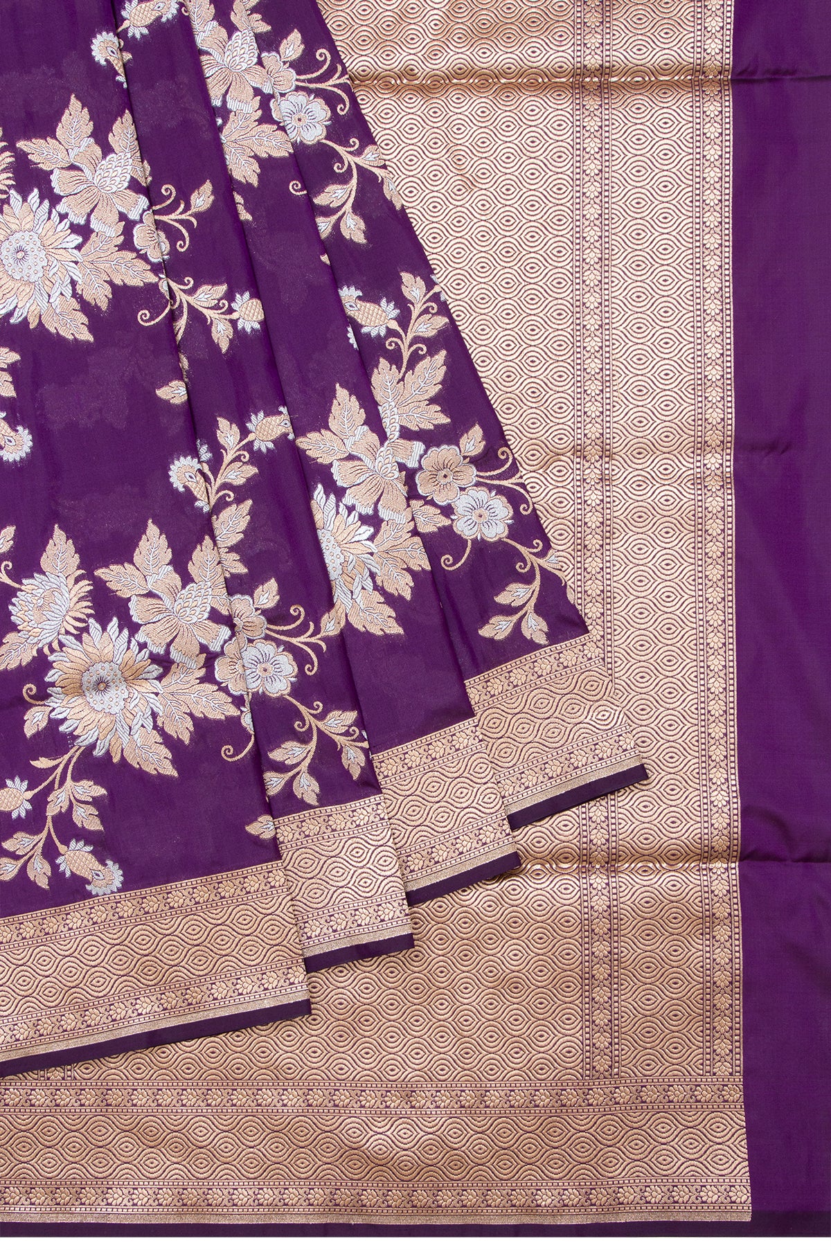 Purple Banaras Katan Silk Saree