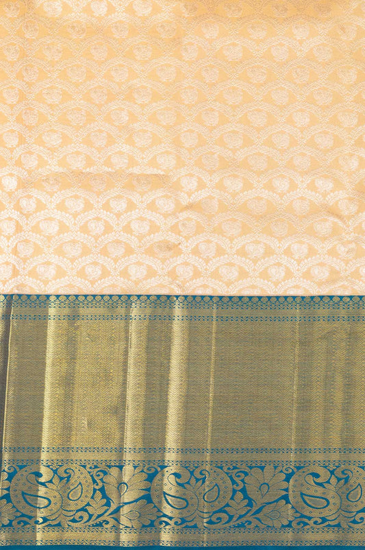 Sandal Kanchipuram Silk Saree
