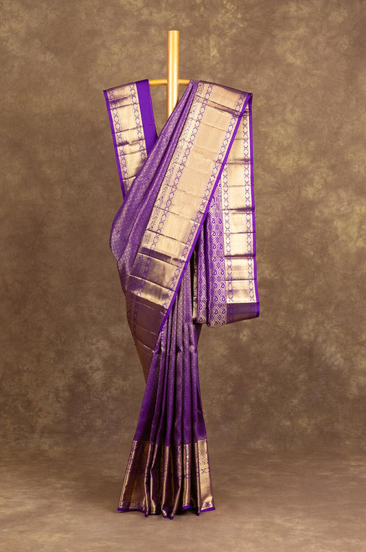 Violet Kanchipuram Silk Saree