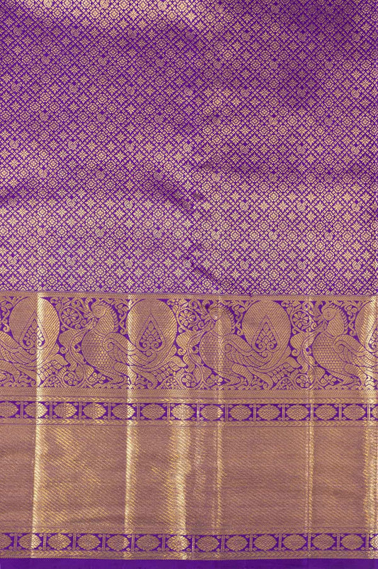 Violet Kanchipuram Silk Saree