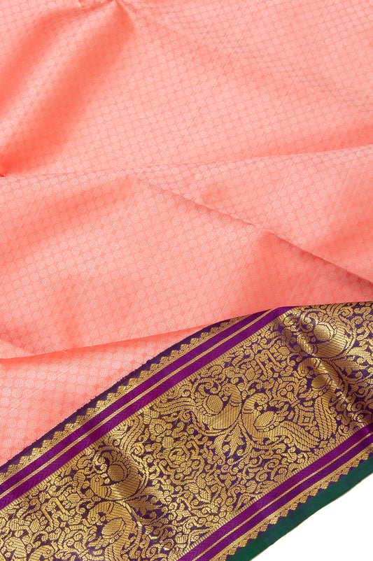 Pink Kanchipuram Silk Saree