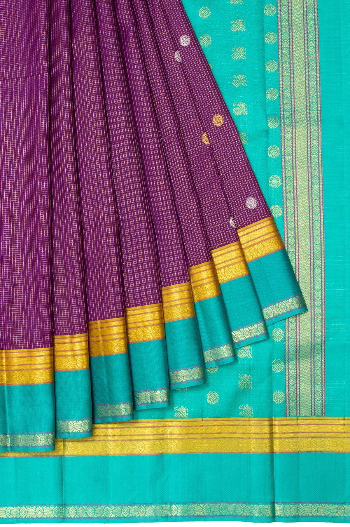 Violet Kanchipuram Silk Saree