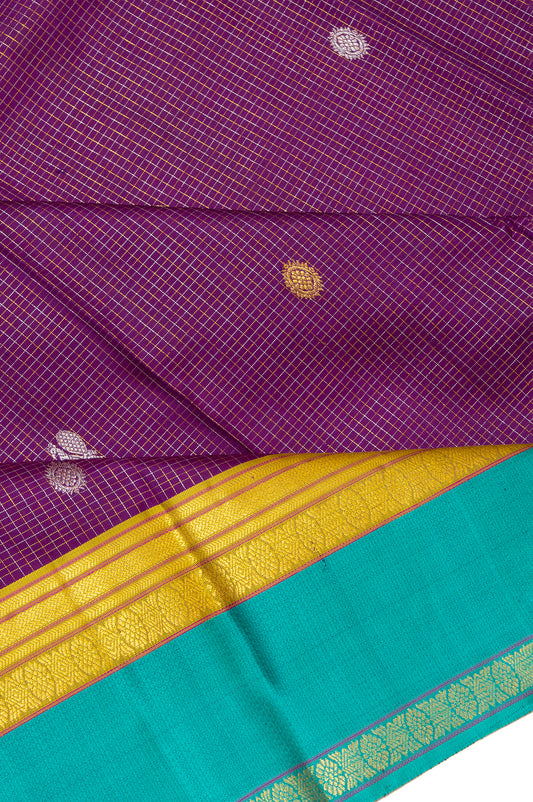 Violet Kanchipuram Silk Saree